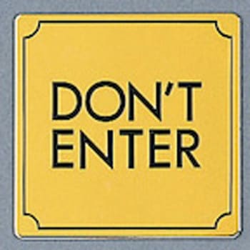 サインプレート DON’T ENTER 光
