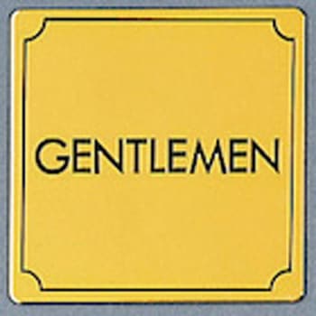 サインプレート GENTLEMEN 光