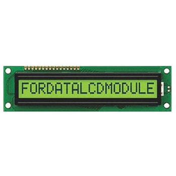 Fordata 液晶英数字ディスプレイ 半透過型 英数字 黄緑 1列 16文字x16 char FORDATA