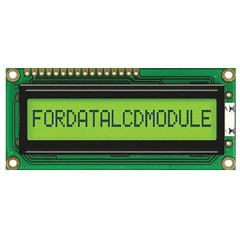 Fordata 液晶英数字ディスプレイ 半透過型 英数字 黄緑 1列 16文字x16 char FORDATA