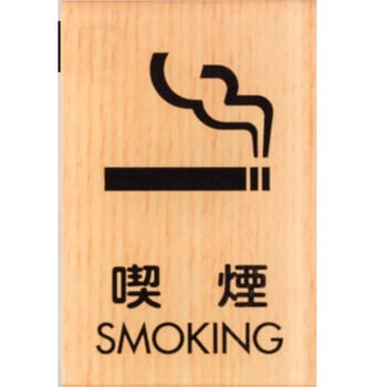サインプレート 喫煙 SMOKING 光