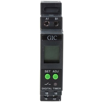 GIC 遅延リレー インターバル マルチ動作 DINレール GIC
