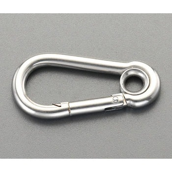 60x 6mm スナップフック(ステンレス製) エスコ