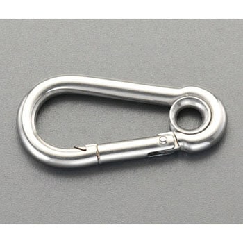 80x 8mm スナップフック(ステンレス製) エスコ