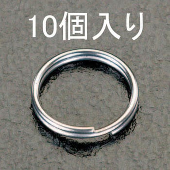 1.0x12mm 2重リング(ステンレス製/10個) エスコ