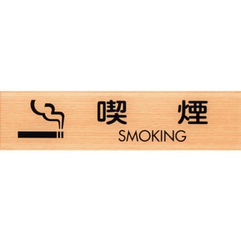 サインプレート 喫煙 SMOKING 光