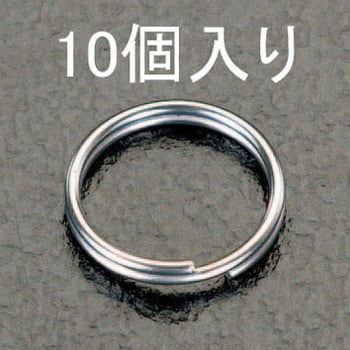 1.8x20mm 2重リング(ステンレス製/10個) エスコ