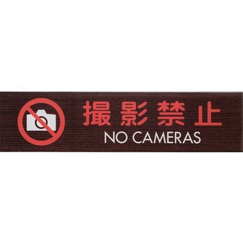 サインプレート 撮影禁止 NO CAMERAS 光