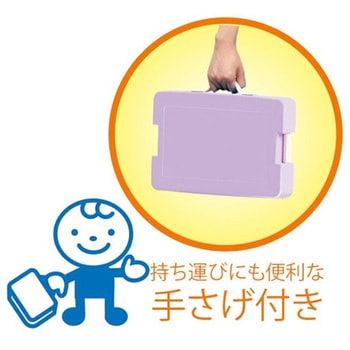つながるパッチン!おどうぐ箱(手提付) パープル デビカ