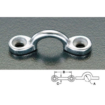 36.3mm パッドアイ(ステンレス製) エスコ