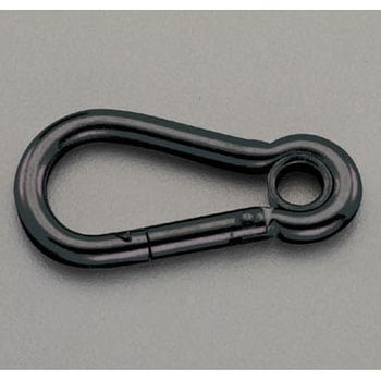 51x 6.0mm スナップフック(スチール製/黒) エスコ