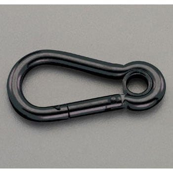 60x 8.0mm スナップフック(スチール製/黒) エスコ