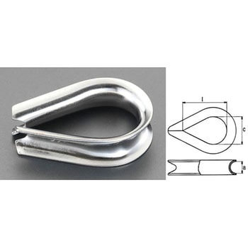 20mm シンブル(ステンレス製) エスコ