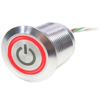 1.5 A @ 30 V dc RS PRO タッチスイッチ 押しボタン ラッチ NC IP68 真鍮製 RS PRO
