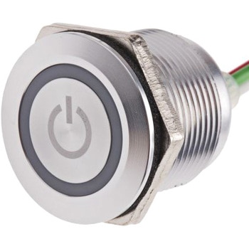 1.5 A @ 30 V dc RS PRO タッチスイッチ 押しボタン モーメンタリ NC IP68 真鍮製 - RS PRO