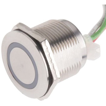 1.5 A @ 30 V dc RS PRO タッチスイッチ 押しボタン ラッチ NO IP68 真鍮製 RS PRO