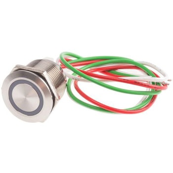 1.5 A @ 30 V dc RS PRO タッチスイッチ 押しボタン ラッチ NO IP68 真鍮製 RS PRO