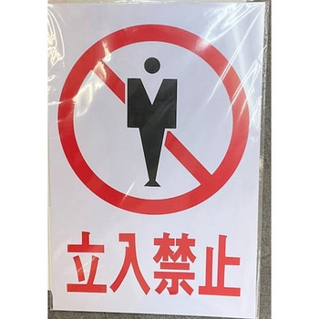 サインプレート 立入禁止 光