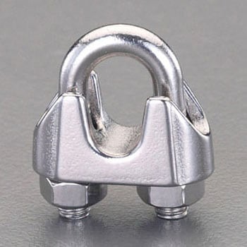 19mm ワイヤーロープクリップ(ステンレス製) エスコ