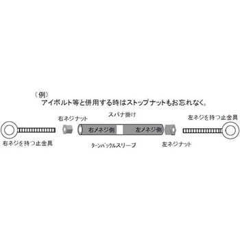M8 x70mm ターンバックル用スリーブ(ステンレス製) エスコ