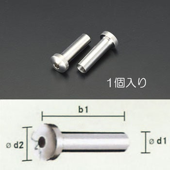 M4x25mm 鍋頭エンドストップ(ステンレス製) - エスコ