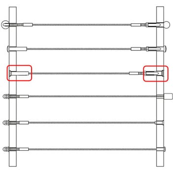 M6x30mm 皿頭エンドストップ(ステンレス製) エスコ