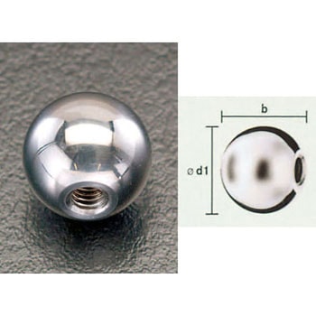 M 5x 16mm ボール(右ねじ/ステンレス製) エスコ