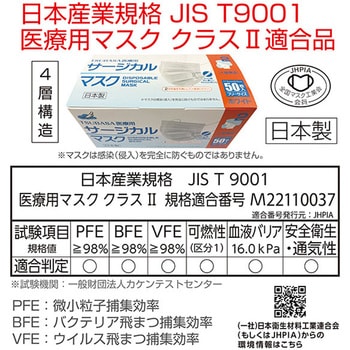 4層 医療用サージカルマスク つばさ