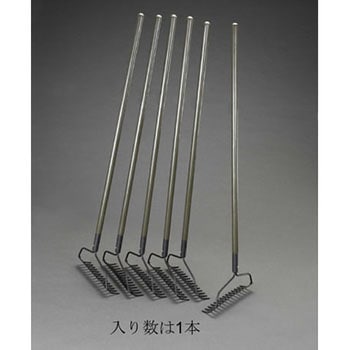 350x1350mm ガーデンレーキ(スチール製・OD色) エスコ