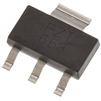 NPN トランジスタ 表面実装 3+Tab-Pin DiodesZetex