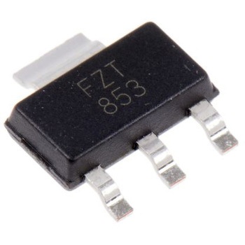 NPN トランジスタ 表面実装 3+Tab-Pin DiodesZetex