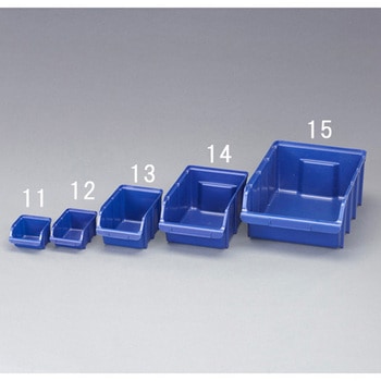 103x115x 74mm パーツトレー(重ね置型/青) エスコ