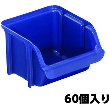 103x115x 74mm パーツトレー(重ね置型・青/60個) エスコ
