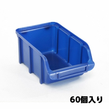 103x165x 74mm パーツトレー(重ね置型・青/60個) エスコ