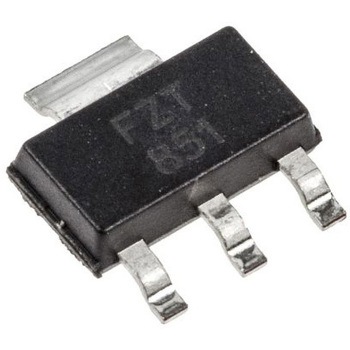 NPN トランジスタ 表面実装 3+Tab-Pin DiodesZetex