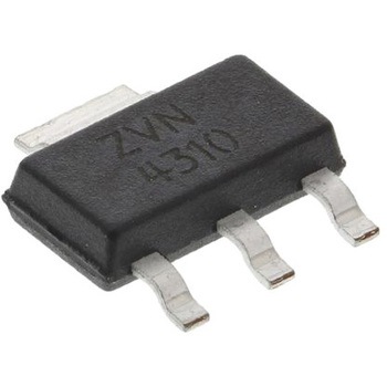 ZVN4310GTA N�`�����l�� �p���[MOSFET �\�ʎ��� 3+Tab�s�� DiodesZetex 50150949