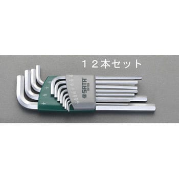 1/16"-3/8" 12本組[Hexagon]キーレンチ エスコ