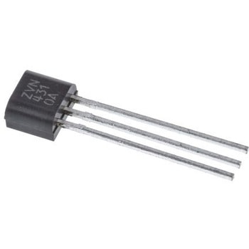 Nチャンネル 小信号 MOSFET スルーホール 3ピン DiodesZetex