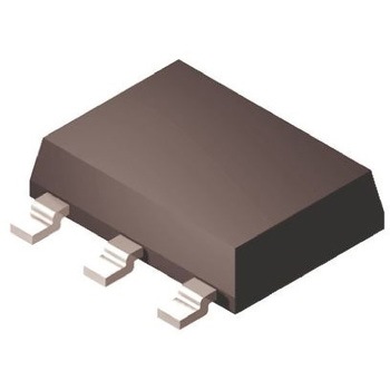 PNP トランジスタ 表面実装 3+Tab-Pin DiodesZetex