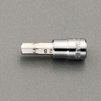 1/4"sqx6mm Hexビットソケット エスコ