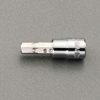 1/4"sqx8mm Hexビットソケット エスコ