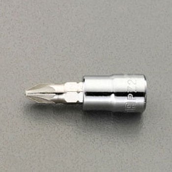 1/4"sqx#1  ポジドライブビットソケット - エスコ