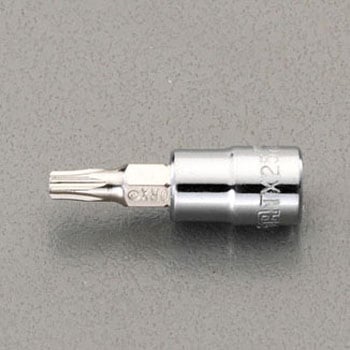 1/4"sqxT20 TORXビットソケット エスコ