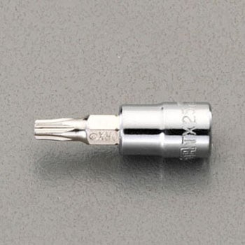 1/4"sqxT25 TORXビットソケット エスコ
