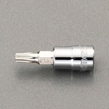 1/4"sqxT40 TORXビットソケット エスコ