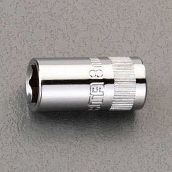 1/4"sqx 9mm ソケット エスコ