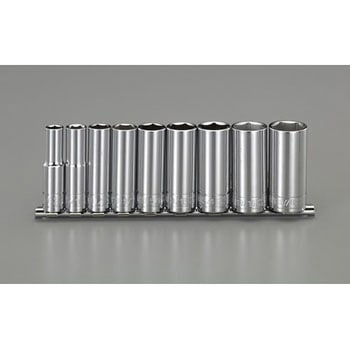 3/8"sq ディープソケットセット(インチ) エスコ