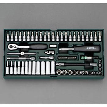 1/4"sq ソケットレンチセット(トレー入り) エスコ