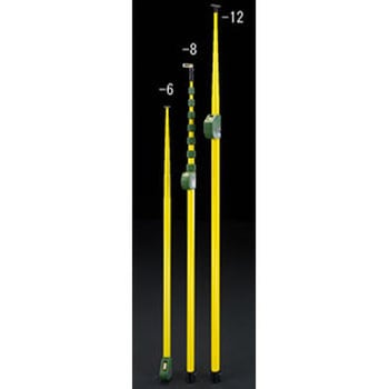 6 0m メジャーポール 伸縮式 エスコ 測量用ポール 通販モノタロウ Ea7m 6