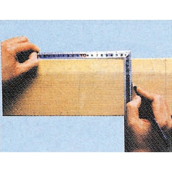 150x300mm 幅広シルバー曲尺 エスコ
